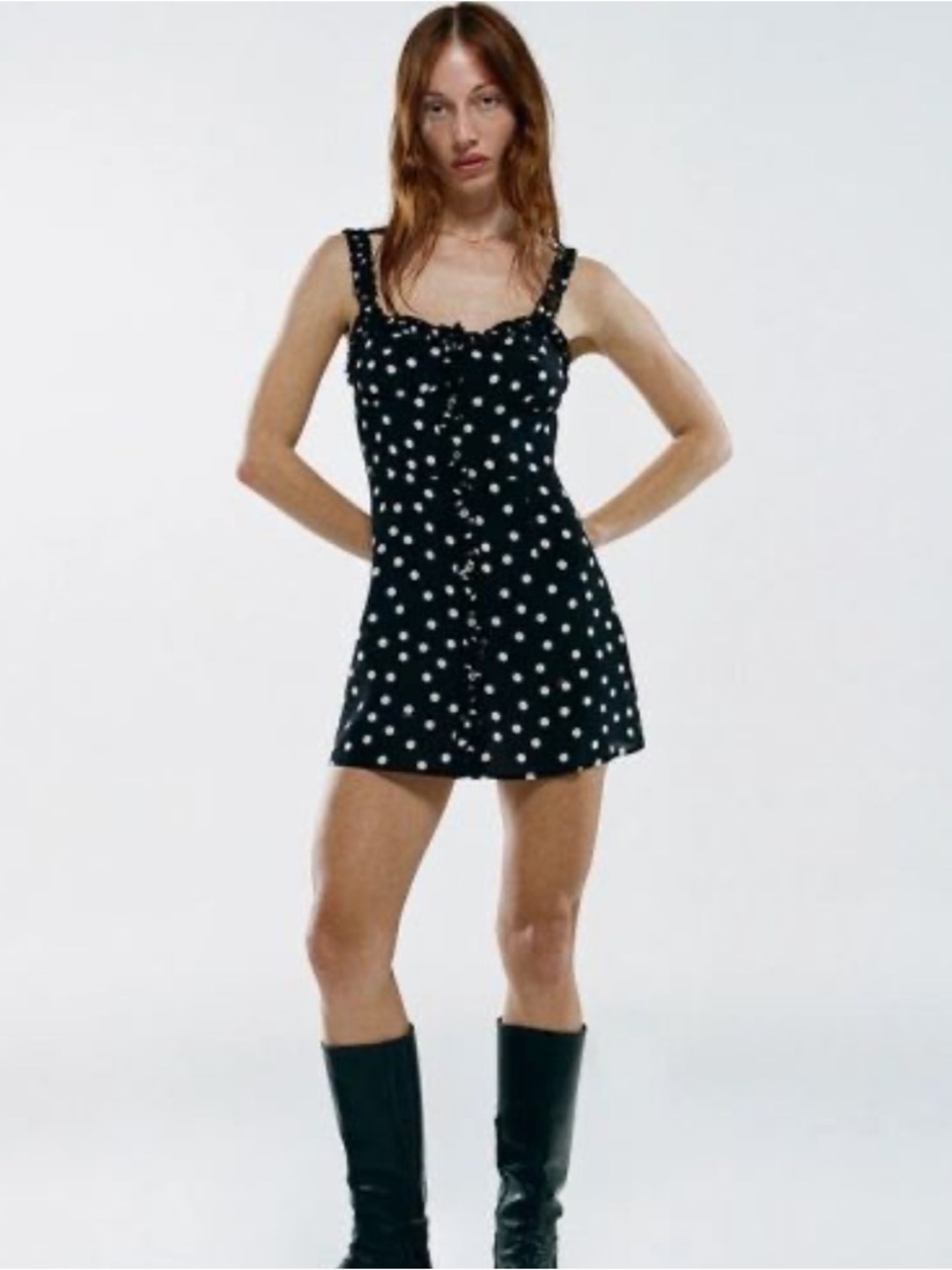 Realisation Par Julia polka dot mini dress